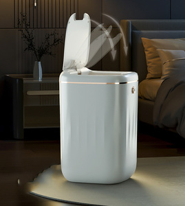 Pin Phiên Bản Nhựa Thùng Rác Bin Với Nắp Mềm Đóng Thùng Rác Có Thể Van Điều Giảm Van Điều 20L 22L 24L Tự Niêm Phong Chuyển Động Cảm Biến Chất Thải Bin Trong Nhà - Product Image 6