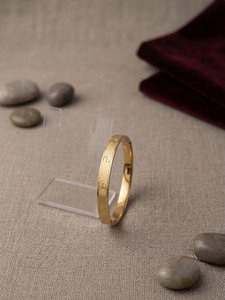 Fashion Jewelry Gold Plated <b>Men's</b> Kada Classic Design Traditional Bracelet for <b>Men</b> Premium Ethnic Wrist Accessory for Daily Wear - Product Image 5