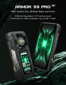 Toàn Cầu Phiên Bản 5G Ulefone <span class=keywords><strong>Armor</strong></span> 33 Pro Gồ Ghề Điện Thoại, 16GB + 512GB, Tầm Nhìn Ban Đêm, 6.95 Inch + 3.4 Inch Màn Hình Kép Android 14 Điện Thoại - Product Image 2