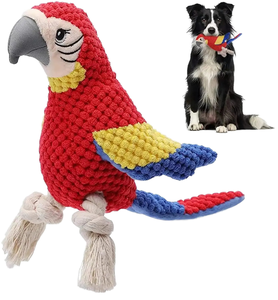 Factory Direct <strong>Wholesale</strong> Creative Plush <strong>Parrot</strong> Sound Squeaky Dog <strong>Toy</strong> Pet Animals Dog Chewy <strong>Toys</strong> Dog Accessories - Product Image 2