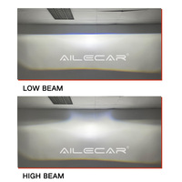Proyector de Lente de Panal AILECAR de 1.5 Pulgadas, Bi-LED, 12V, 6000-6500K, Construcción de Aluminio y Plástico, Luz Baja de 34W/Luz Alta de 43W