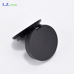 LZ confezione Stock 100 pezzi singolo colore doppio strato nero opaco fardello trucco 59mm rotondo compatto in polvere con specchio e Puff - Product Image 4