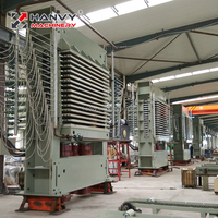 Mesin Pres Panas Hidrolik HANVY 600T 800T untuk Pembuatan Kayu Lapis, Komponen Inti PLC, Motor, Pompa, Bantalan, Mesin, Gearbox