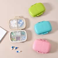 Récipients de distribution de pilules en plastique simples de boîtes à pilules de capsule en plastique faciles ouvertes écologiques