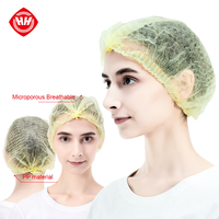 Hubei Haixin 18 "19" 24 "chirurgie jetable PP casquettes couverture en gros filet à cheveux non tissé alimentaire filet à cheveux casquette ronde chapeau de tête chirurgical