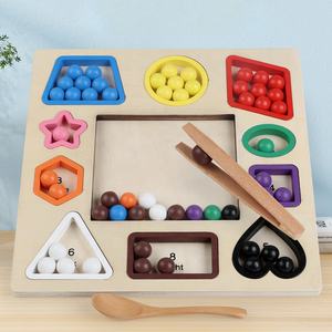 การจัดหมวดหมู่คลิปลูกปัดเกมการเรียงลำดับสีของเล่นรูปร่างที่ตรงกับการรับรู้คณะกรรมการการเรียนรู้ทางการศึกษาช่วย<span class=keywords><strong>สอน</strong></span> - Product Image 2