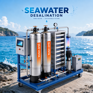 Planta de Desalinización de <span class=keywords><strong>Agua</strong></span> Salada de Mar para Uso Agrícola, 1 Tonelada por Hora, 250 LPH, con Sistema de Ósmosis Inversa y UV, para <span class=keywords><strong>Agua</strong></span> Potable - Product Image 1