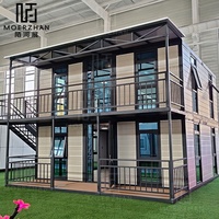 Maison mobile préfabriquée en acier léger de 20 pieds et 40 pieds, 2, 3, 4, 5 chambres, pliable, extensible, mini maison conteneur, villa préfabriquée de luxe