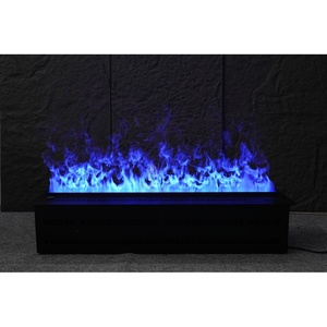 <span class=keywords><strong>Cheminée</strong></span> électrique à vapeur d'eau 3D à flamme <span class=keywords><strong>LED</strong></span> multicolore réglable et personnalisable de 50 cm, avec application, en promotion - Product Image 2