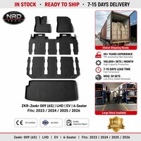 Tapis de sol de voiture 3D en TPE en gros pour Zeekr 009 LHD EV 6 places |   Ensemble complet imperméable avec tapis de coffre, fabricant OEM