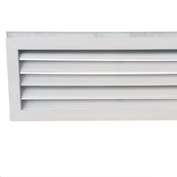 Grille de ventilation carrée en aluminium sur mesure avec fonction de chauffage, design industriel moderne pour entrepôt et sous-sol