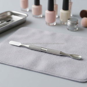 ASAP - Empujador y Removedor de Cutículas de Acero Inoxidable Profesional y Sostenible, Herramienta de Doble Punta Reutilizable para Limpiar Uñas, Manicura OEM - Product Image 3