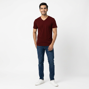 T-shirt Homme 2026 Personnalisé avec Impression et Broderie 100% Coton Grande Taille Effet Délavé Vêtement Vierge 2026 - Product Image 1