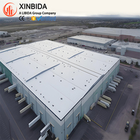 Structure en acier polyvalente pour entrepôts et usines, poutre portique Q355B à travée libre galvanisée à chaud avec CWB