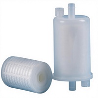 Filtro de Cápsula Desechable Hidrófobo de PTFE de 0.22um, 1.5 y 2.5 Pulgadas, con Conexión de Manguera de Entrada/Salida para Esterilización de Aire