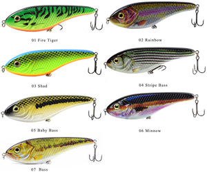 Esche Artificiali per Pesca in Acqua Salata 150MM 81G, Esche Dure Stampate per Lucci Grandi, Jerkbait con Ami, Esche in Plastica per Pesca a Traina - Product Image 5