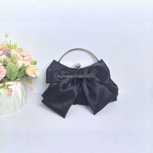 Bolso de Mano de Seda Cuadrado para Fiesta de Noche, con Diseño de Lazo, para Mujer - Product Image 1