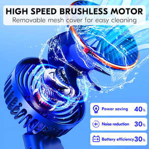 Ons Magazijn Producten Draagbare Kleine Ventilator Mini Usb Oplaadbare Handheld Fans Custom Logo Mini Fan - Product Image 2