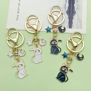 <span class=keywords><strong>Porte</strong></span>-clés dessin animé émail Anime chat chanceux <span class=keywords><strong>marin</strong></span> lune <span class=keywords><strong>porte</strong></span>-clés pour sac - Product Image 4