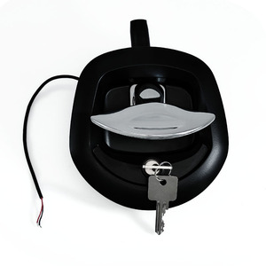 RV araç 12v elektrik T kolu merkezi katlanır sıkıştırma kilidi avrupa tarzı kilit çekirdek çinko alaşım balina kuyruk kilidi - Product Image 1