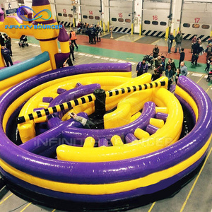 Jeu d'effacement gonflable extérieur Jeu d'effacement d'obstacle coloré pour enfants et adultes - Product Image 4