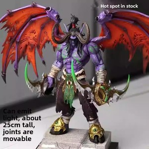 Figurine articulée lumineuse en PVC Illidan le Démon de World of Warcraft, vente en gros d'usine, figurine de <span class=keywords><strong>jeu</strong></span> d'anime 2D - Product Image 3