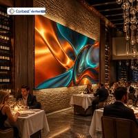 Écran LED fixe d'intérieur Canbest FIW 640x480mm à service frontal, montage au plafond en aluminium pour mur vidéo
