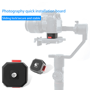 Soporte de trípode de cámara de placa de liberación rápida <span class=keywords><strong>para</strong></span> Canon Sony <span class=keywords><strong>Nikon</strong></span> DSLR/SLR/Zhiyun/Feiyu/DJI/trípode Slider <span class=keywords><strong>Gimbal</strong></span> - Product Image 6
