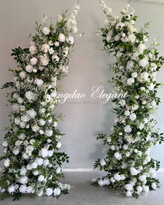 EG-WD194 Mädchen Geburtstags feier Blumen bogen Blumen Hintergrund Broken Flower Arch Hintergrund Horn Arch Für Party Home Hochzeit - Product Image 5
