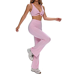 ชุดสปอร์ตบราเอวสูงสำหรับเล่นโยคะควบคุมหน้าท้องกางเกงเล่นกีฬาเอวสูงระบายอากาศได้ตามต้องการ - Product Image 2