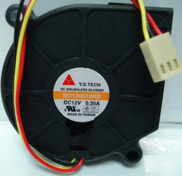 Новый оригинальный вентилятор охлаждения Y.S.TECH BD126018HB 6018 0.35A DC12V