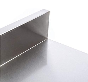 Mobile <b>Stainless</b> <b>Steel</b> Worktable with PE Cutting Board & Backsplash | Foldable Commercial Kitchen Prep Table - Product Image 3