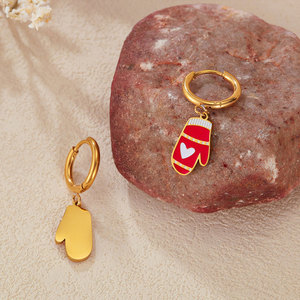 Pendientes de Moda de Acero Inoxidable 316L con Baño de Oro PVD de 14k y 18k, Joyería de Lujo de Alta Calidad para Mujer, Venta al por Mayor - Product Image 4