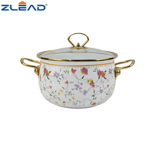 Casserole de cuisine émaillée 806D avec poignée creuse - Product Image 2