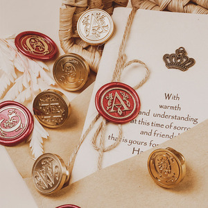 Sceau de cire à tête interchangeable style rétro européen série Lettre – Meilleur <span class=keywords><strong>prix</strong></span> - Product Image 1