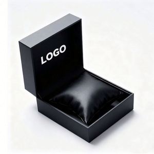 High Quality Custom Logo Reusable Watch Rigid <b>Paper</b> Box Recycled Materials Silk Screen Printed Promotional Gift Glitter Finish - Product Image 2