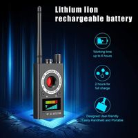 Détecteur de caméra cachée K18 à prix d'usine, scanner anti-espion, détecteur de signaux GPRS GSM GPS RF pour la sécurité des hôtels, noir