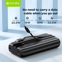 BAVIN 20000mah 22.5w PC nouveau produit personnalisé 1030S type c sortie portable charge rapide batterie externe