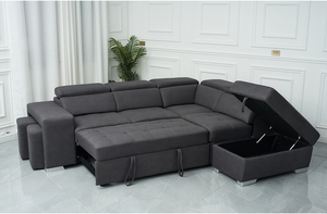 Canapés Convertibles Confortables Longueur Extensible Gain de Place Pliables Prêts à Expédier Grand <span class=keywords><strong>Lit</strong></span> Tissu Pliant Moderne - Product Image 3
