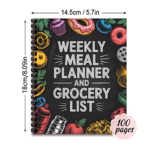 Carnet de recettes vierge personnalisable, format A4, reliure spirale, couverture imprimée CMJN, cadeau idéal pour la cuisine maison et la création de vos propres recettes - Product Image 4