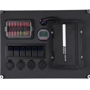 Licitti Panel de Control Box 12V Auto Power Plus Panel de interruptor regulable automático para coche barco Rv Scooter camión vehículos Angelmsh