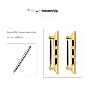 <span class=keywords><strong>Apple</strong></span> <span class=keywords><strong>Watch7</strong></span>/8 Connecteur pour tête de connexion de bracelet Acier inoxydable 316L 20mm/22mm Plusieurs couleurs - Product Image 3