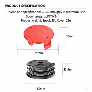 F016800351 6 pack Trimmer Line Spool Head 1.6mm/20FT <b>String</b> Trimmer AutoFeed For Lawn Mower ART 24/27/30/30-36 Li Strimmer - Product Image 3