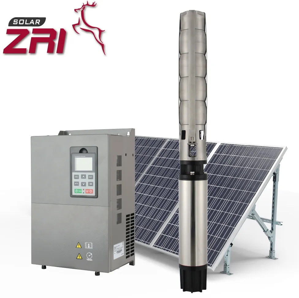 ZRI-bomba de agua Solar, sumergible, 8 pulgadas, 8SP95, 2,5 hp, CC, Solar
