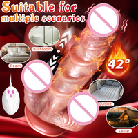 OEM Bestseller Realistische Ferngesteuerte Vibrierende Doppel-Dildos in Übergröße Erwachsenen-Lesben-Sexspielzeug Dildos für Frauen