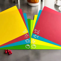 Planches à découper multifonctionnelles personnalisées, design coloré, en plastique PP pour cuisine, pour aliments crus et cuits, logo personnalisé