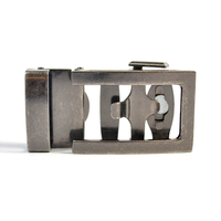 Carosung Boucles pour hommes en argent antique gravées avec logo personnalisé Ceintures magnétiques à cliquet Boucle de ceinture automatique en métal