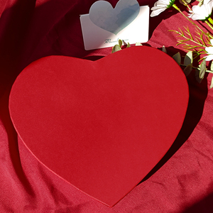 Caja de Regalo Rígida de Papel y Tela en Forma de Corazón, Personalizada y de Alta Gama, para San Valentín y Empaque de Bodas - Product Image 5
