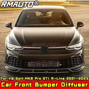 Kit carrosserie pour Golf MK8 Pro GTI R-Line, lèvre de pare-chocs noir mat, protection pour VW Golf MK8 Pro GTI R-Line 2021-2023, accessoires de voiture - Product Image 1