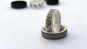 Nhẫn thông minh NFC chống nước 13.56MHz kiểu mới, tích hợp chức năng thanh toán & móc khóa Tesla, kèm thẻ <span class=keywords><strong>RFID</strong></span> mini dùng cho khách sạn & danh thiếp - Product Image 2